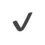A black check mark symbol centered on a light gray background, representing the assurance and reliability offered by coastal termite and pest control services.